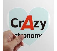 C'est le métier le plus cool et le plus fou d'astronome. les autocollants d'ordinateur ou de bagage avec la forme de "cÅ“ur"