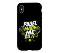 C'est Le Padel Qui M'y A Poussé - Un Joueur De Padel Coque pour iPhone X/XS