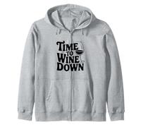 C'est l'heure de décompter Un passionné de vin Sweat à Capuche