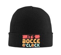 C'est L'Heure De La Pétanque Bonnet Hiver Respirant Bonnet en Tricot Coupe-Vent Bonnets pour Cyclisme Shopping Décontractée