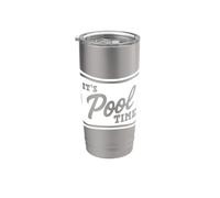 C'est l'heure de la piscine Gobelet isotherme en acier inoxydable double paroi