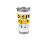 C'est l'heure du pickleball : c'est parti ! Gobelet isotherme en acier inoxydable double paroi