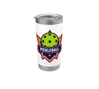 C'est l'heure du pickleball : c'est parti ! Gobelet isotherme en acier inoxydable double paroi
