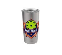 C'est l'heure du pickleball : c'est parti ! Gobelet isotherme en acier inoxydable double paroi