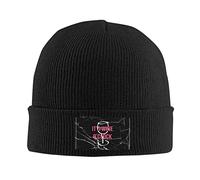 C'est L'Heure du Vin Unisexe Hiver Chapeaux Doux Bonnets Tricoté Chaud Bonnet d'hiver Bonnet À Revers pour Ski Course Cyclisme