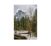C'est l'hiver dans la vallée de Yosemite，Puzzle 1000 Pièces pour Adultes Se Détendre Assembler Jeu Jouets en Bois Cadeau pour Aîné（75x50cm）-BA46