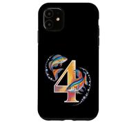 C'est ma 4e fête d'anniversaire Ocean 4 ans Sea Fish B-Day Coque pour iPhone 11