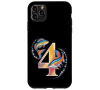C'est ma 4e fête d'anniversaire Ocean 4 ans Sea Fish B-Day Coque pour iPhone 11 Pro Max