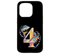 C'est ma 4e fête d'anniversaire Ocean 4 ans Sea Fish B-Day Coque pour iPhone 15 Pro