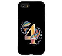 C'est ma 4e fête d'anniversaire Ocean 4 ans Sea Fish B-Day Coque pour iPhone SE (2020) / 7 / 8