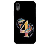C'est ma 4e fête d'anniversaire Ocean 4 ans Sea Fish B-Day Coque pour iPhone XR