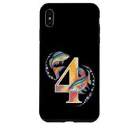 C'est ma 4e fête d'anniversaire Ocean 4 ans Sea Fish B-Day Coque pour iPhone XS Max