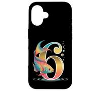 C'est ma 6e fête d'anniversaire Ocean 6 ans Sea Fish B-Day Coque pour iPhone 16