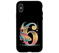 C'est ma 6e fête d'anniversaire Ocean 6 ans Sea Fish B-Day Coque pour iPhone X/XS