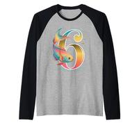 C'est ma 6e fête d'anniversaire Ocean 6 ans Sea Fish B-Day Manche Raglan