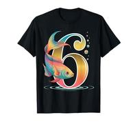 C'est ma 6e fête d'anniversaire Ocean 6 ans Sea Fish B-Day T-Shirt