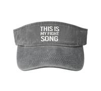 C'est Ma Chanson De Combat Visière De Tennis Chapeaux De Soleil Évacuation Réglable Casquette Visière pour Sport Course À Pied Femme