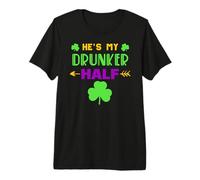 C'est ma Copine de Couple à moitié Ivre Mardi Gras T-Shirt Haut de Gamme