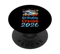 C'est ma croisière d'anniversaire 2026 Voyage de Vacances en Famille Croisière PopSockets PopGrip Adhésif