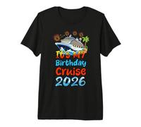 C'est ma croisière d'anniversaire 2026 Voyage de Vacances en Famille Croisière T-Shirt Haut de Gamme