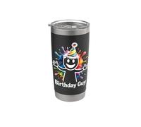 C'est ma fête d'anniversaire visage souriant drôle mignon gars d'anniversaire Gobelet isotherme en acier inoxydable double paroi