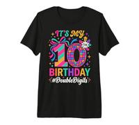 C'est ma Fille de 10 Ans à Deux Chiffres T-Shirt Haut de Gamme