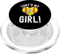 C'est ma fille numéro n ° 44 coeur softball PopSockets PopGrip pour MagSafe