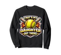 C'est ma Fille Qui est là, Fier de Son père, Papa, Papa, Softball Sweatshirt