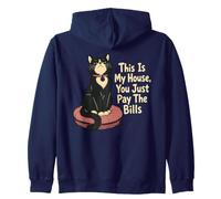 C'est ma Maison, tu ne Fais Que Payer Les factures, Chat Sweat à Capuche