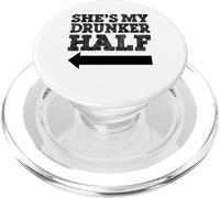 C'est ma moitié ivrogne PopSockets PopGrip pour MagSafe