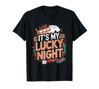C'est ma Nuit de Chance avec Un Jeu de Casino Amusant T-Shirt Graphique avec Valeur, Homme, Noir, S