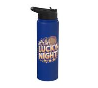 C'est ma nuit de chance - Funny Bingo Stainless Steel Insulated Water Bottle