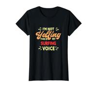 C'est ma Voix de Surf : Funny Surfer T-Shirt Graphique avec Valeur, Femme, Noir, L