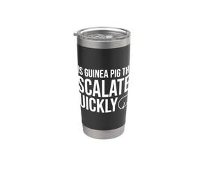 c'est marrant ce truc de cochon d'Inde Gobelet isotherme en acier inoxydable double paroi