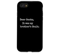 C'est Marrant, Cher père Noël, C'est la faute de Mon frère Noël. Coque pour iPhone SE (2020) / 7/8