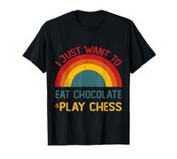 C'est Marrant, J'Ai Juste Envie de Manger du Chocolat et de Jouer aux échecs à Noël T-Shirt