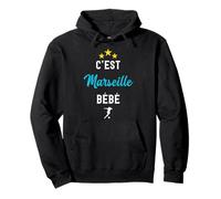 C'est Marseille Bébé Cadeau Supporter Om Marseille Foot Sweat à Capuche