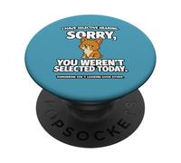 C'est Mignon, J'Ai Une Audition sélective, tu n'as Pas été sélectionné comme Chien d'anime PopSockets PopGrip Adhésif