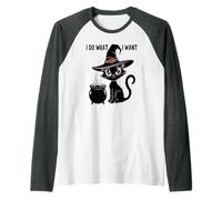 C'est Mignon, Je Fais ce Que Je Veux, Mon Chat, sorcière, Magique, Noir, Miaou, Je Vais Bien Manche Raglan