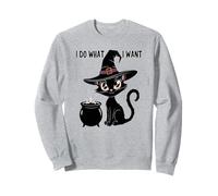 C'est Mignon, Je Fais ce Que Je Veux, Mon Chat, sorcière, Magique, Noir, Miaou, Je Vais Bien Sweatshirt