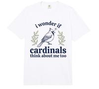 C'est Mignon, Je me Demande si Les Cardinaux pensent Que Je suis trop ornithologue Comfort Colors Adult Heavyweight T-Shirt