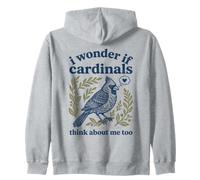 C'est Mignon, Je me Demande si Les Cardinaux pensent Que Je suis trop ornithologue Sweat à Capuche