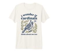 C'est Mignon, Je me Demande si Les Cardinaux pensent Que Je suis trop ornithologue T-Shirt Haut de Gamme