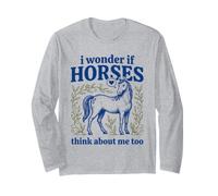 C'est Mignon, Je me Demande si Les Chevaux pensent Aussi à Moi, Amateur de Chevaux Manche Longue