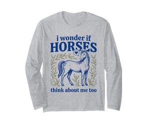 C'est Mignon, Je me Demande si Les Chevaux pensent Aussi à Moi, Amateur de Chevaux Manche Longue