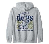 C'est Mignon, Je me Demande si Les Chiens pensent à Moi, trop drôle, Amoureux des Chiens Sweat à Capuche