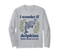 C'est Mignon, Je me Demande si Les Dauphins pensent de Moi de manière trop drôle Manche Longue