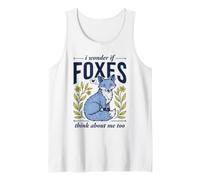 C'est Mignon, Je me Demande si Les Renards pensent trop à Moi Forest Fox Débardeur