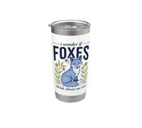 C'est mignon, je me demande si les renards pensent trop à moi Forest Fox Gobelet isotherme en acier inoxydable double paroi