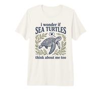 C'est Mignon, Je me Demande si Les Tortues de mer pensent trop à Moi T-Shirt Haut de Gamme